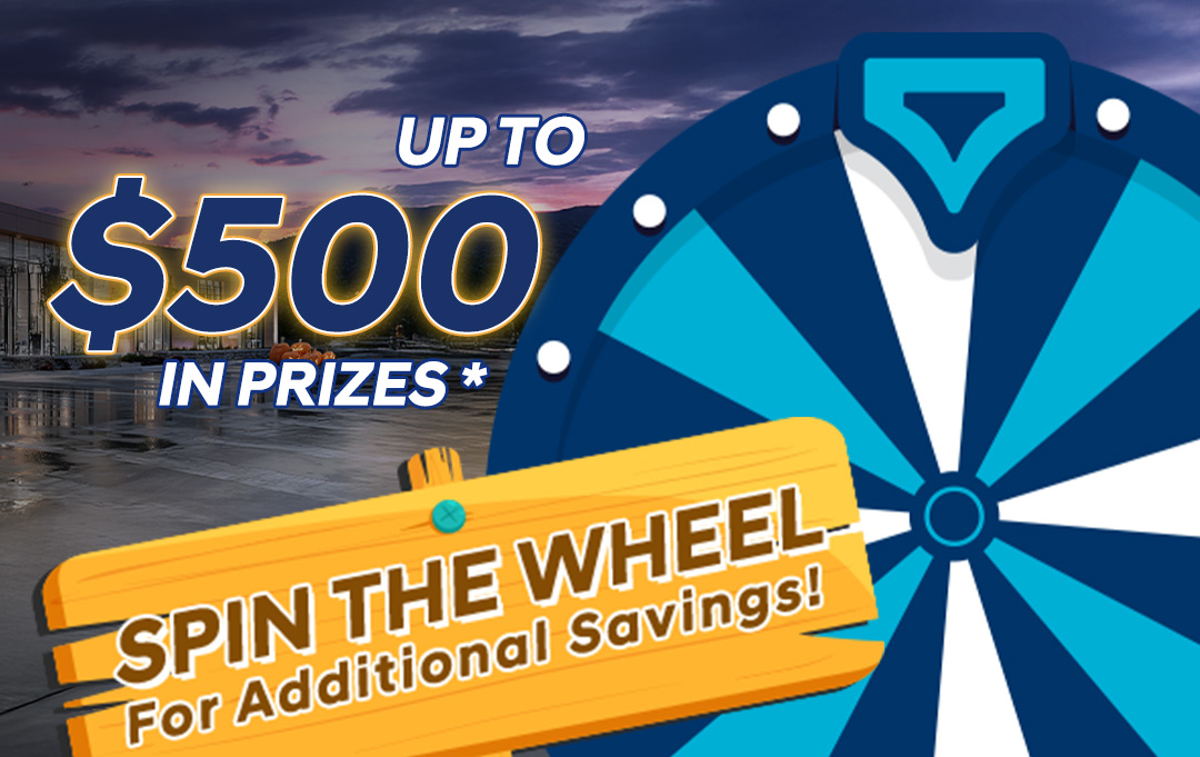 Spin the Wheel for a Chance to Win Prizes - Up to $500 in prizes
